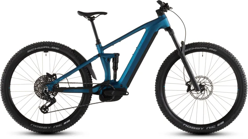 2026 Cube Stereo Hybrid One44 EX 800 Electric Mountain Bike - Electric Blue