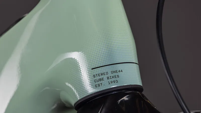 2026 Cube Stereo Hybrid One44 HPC Race 800 E-Mountain Bike - Dried Herbs-8