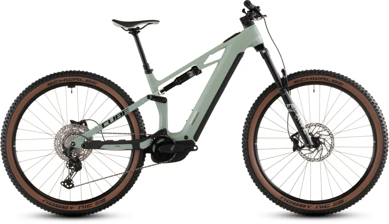 2026 Cube Stereo Hybrid One44 HPC Race 800 E-Mountain Bike - Dried Herbs