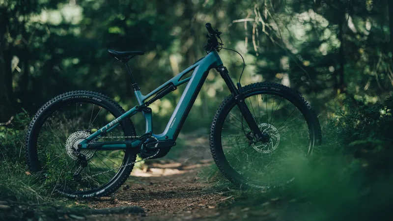 2026 Cube Stereo Hybrid One44 HPC Race 800 E-Mountain Bike - Smaragdgrey-1