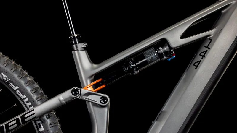 2025 Cube Stereo Hybrid One44 HPC SLX 800 Electric Bike - Slab Grey-3