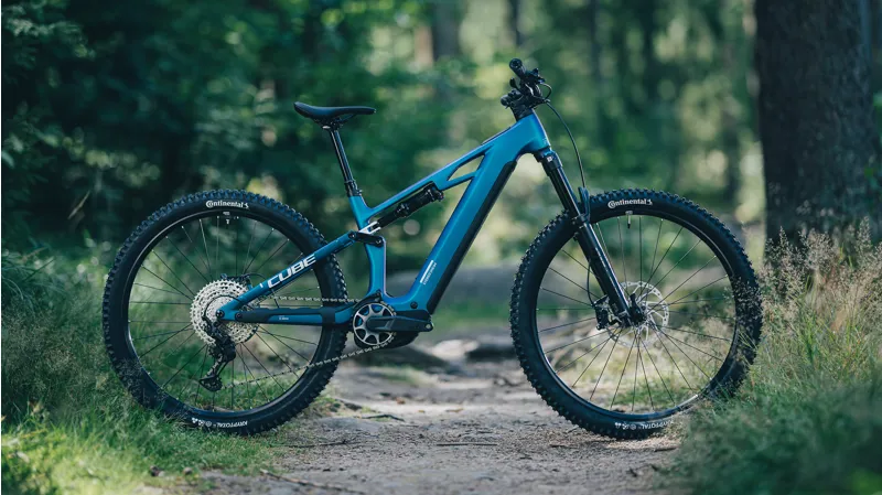 2026 Cube Stereo Hybrid One44 HPC SLX 800 Electric Mountain Bike - Nebula-1