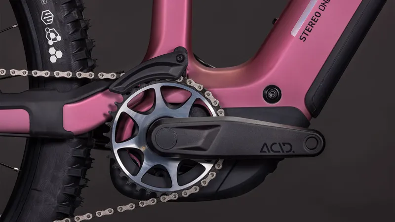 2026 Cube Stereo Hybrid One44 HPC SLX 800 Electric Mountain Bike - Shift Blush-6