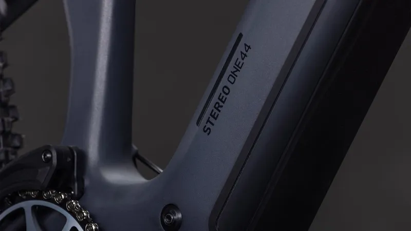 2026 Cube Stereo Hybrid One44 HPC SLX 800 Electric Mountain Bike - Slab Grey-5