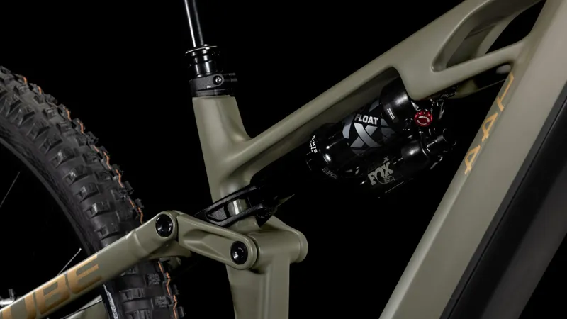 2025 Cube Stereo Hybrid One44 HPC TM 800 Electric Bike - Dusty Olive-4