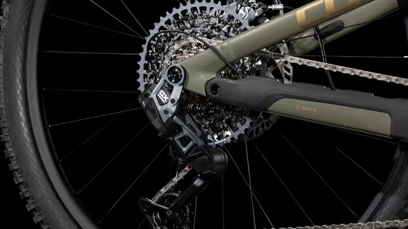 2025 Cube Stereo Hybrid One44 HPC TM 800 Electric Bike - Dusty Olive-3