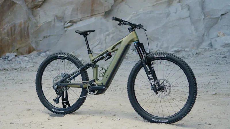 2026 Cube Stereo Hybrid One44 HPC TM 800 Electric Mountain Bike - Green-1