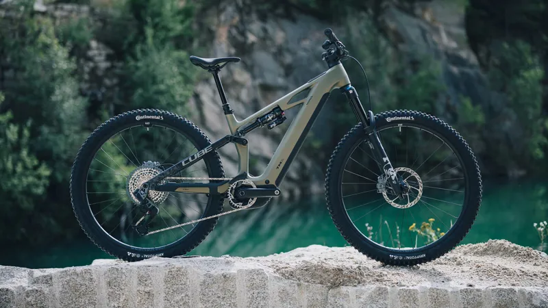 2026 Cube Stereo Hybrid One44 HPC TM 800 Electric Mountain Bike - Green-2