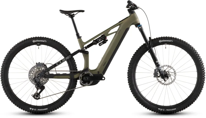 2026 Cube Stereo Hybrid One44 HPC TM 800 Electric Mountain Bike - Green