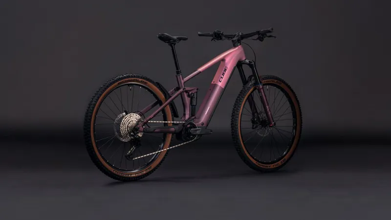 2026 Cube Stereo Hybrid One44 Pro 800 Electric Mountain Bike - Shift Blush-2