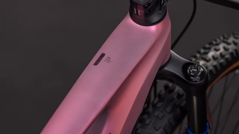 2026 Cube Stereo Hybrid One44 Pro 800 Electric Mountain Bike - Shift Blush-3