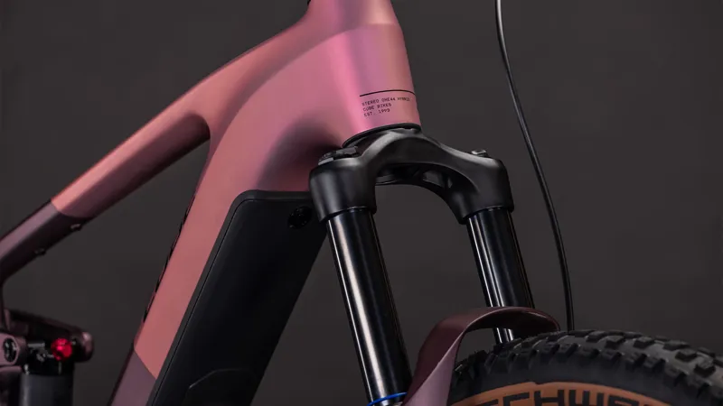 2026 Cube Stereo Hybrid One44 Pro 800 Electric Mountain Bike - Shift Blush-6