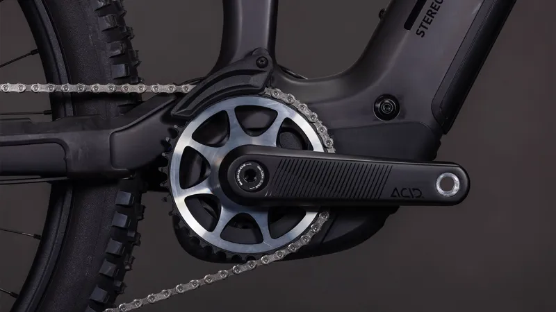 2026 Cube Stereo Hybrid One77 HPC AT 800 Electric Mountain Bike - Carbon-5