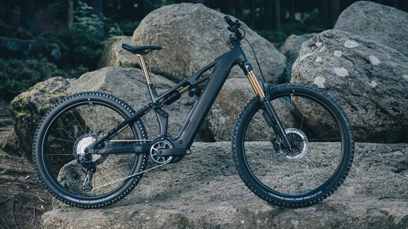 2026 Cube Stereo Hybrid One77 HPC AT 800 Electric Mountain Bike - Carbon-1