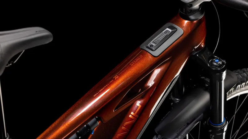 2025 Cube Stereo Hybrid One77 HPC Race 800 Electric Bike - Orange - Large-7