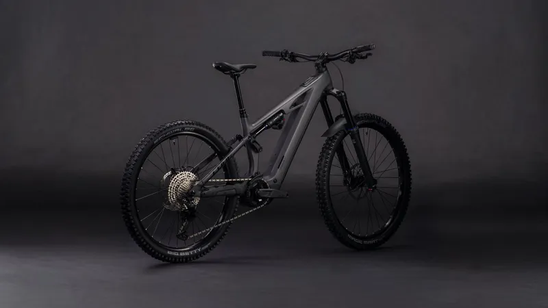 2026 Cube Stereo Hybrid One77 HPC Race 800 Electric Mountain Bike - Iron Grey-2