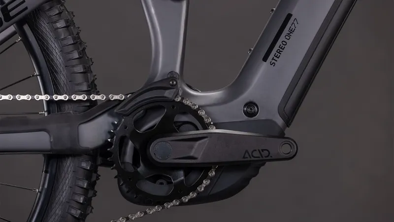 2026 Cube Stereo Hybrid One77 HPC Race 800 Electric Mountain Bike - Iron Grey-5