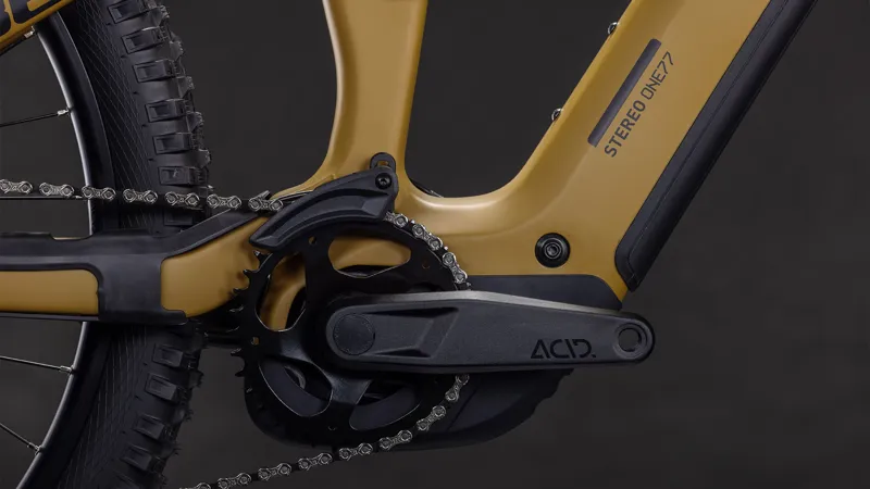 2026 Cube Stereo Hybrid One77 HPC Race 800 Electric Mountain Bike - Green-4