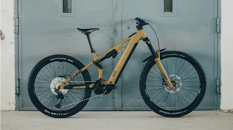 2026 Cube Stereo Hybrid One77 HPC Race 800 Electric Mountain Bike - Green-1