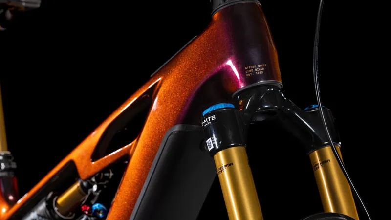 2025 Cube Stereo Hybrid One77 HPC SLT 800 E-Mountain Bike - Solar - Large-2