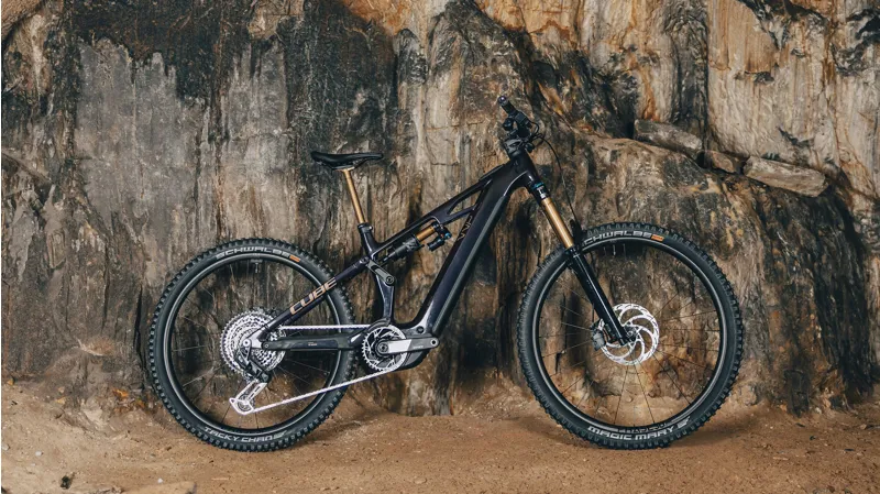 2025 Cube Stereo Hybrid One77 HPC SLT 800 E-Mountain Bike - Solar - Large-1