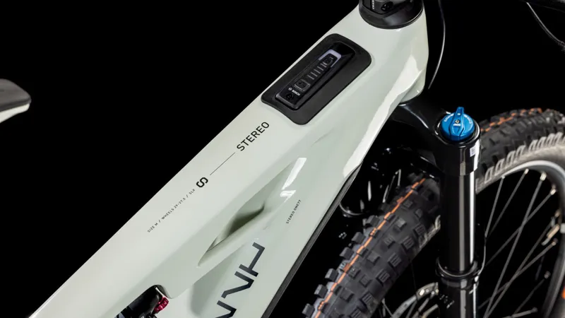 2025 Cube Stereo Hybrid One77 HPC SLX 800 Electric Mountain Bike - Desert-7