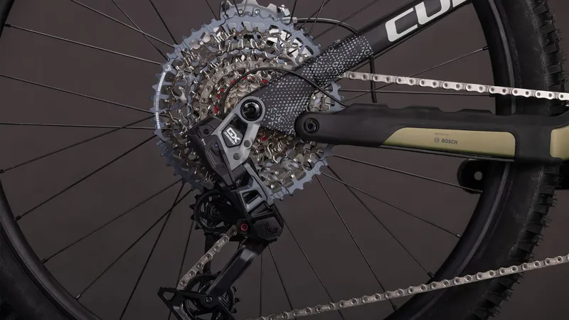 2026 Cube Stereo Hybrid One77 HPC TM 800 Electric Mountain Bike - Reed Green-5