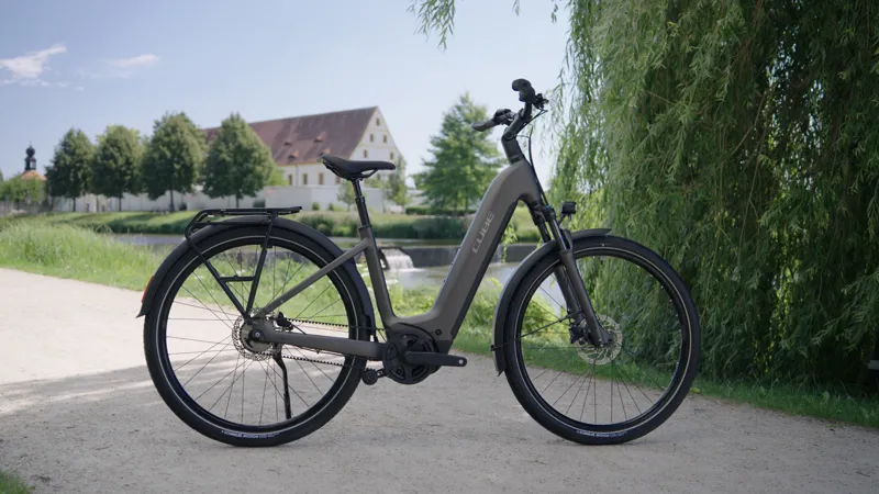 2026 Cube Touring Comfort SLX 800 Easy Entry Electric Hybrid Bike - Charcoal-1