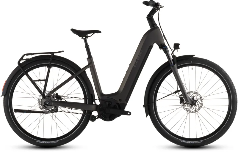 2026 Cube Touring Comfort SLX 800 Easy Entry Electric Hybrid Bike - Charcoal