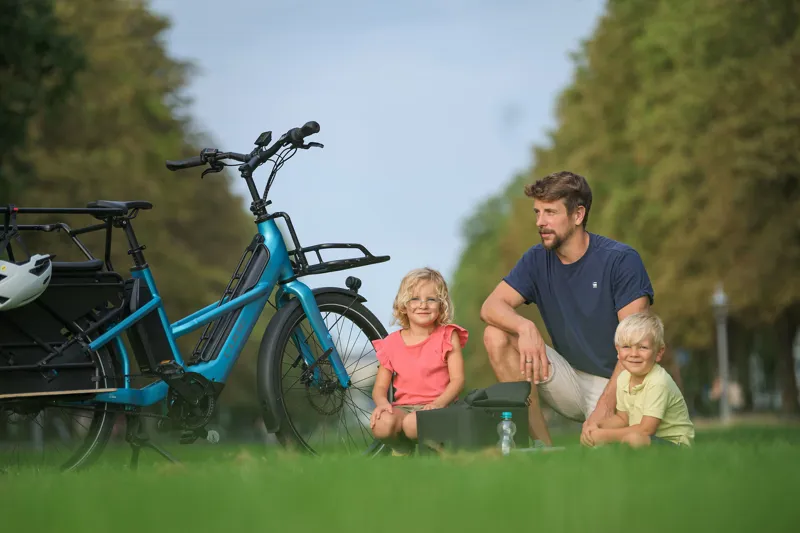 2025 Cube Longtail Hybrid 725 Electric Hybrid Bike - Blue/Reflex-5