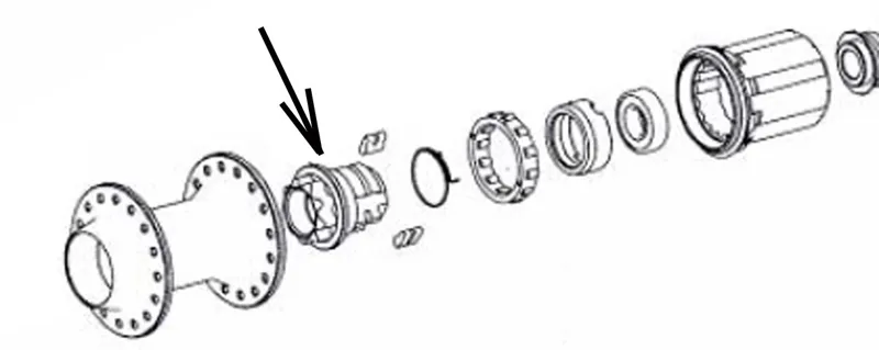 DT Swiss Retainer Holder for Rear Onyx Hub