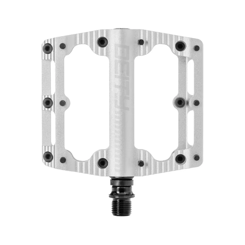 Deity Black Kat Flat Mountain Bike Pedals - Silver