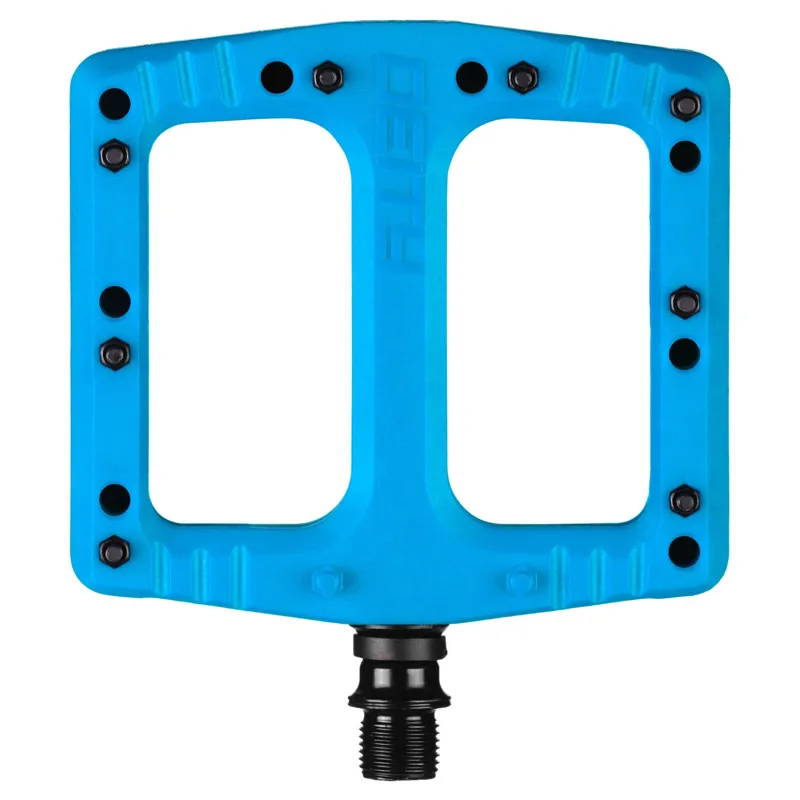 Deity DefTrap Flat Mountain Bike Pedals - Blue