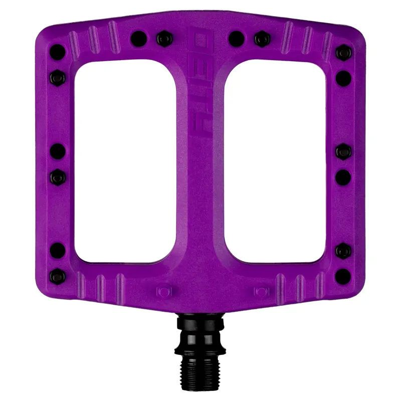 Deity DefTrap Flat Mountain Bike Pedals - Purple