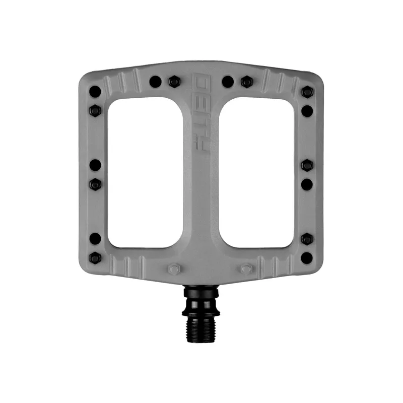 Deity DefTrap Flat Mountain Bike Pedals - Grey
