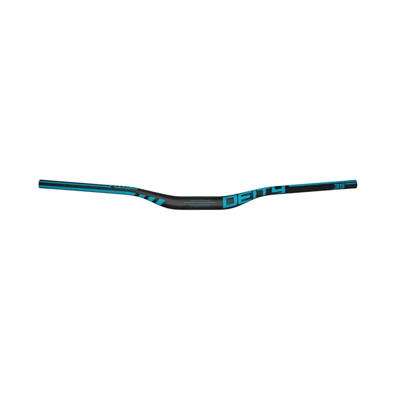 Deity Speedway Carbon MTB Handlebar 35mm Bore 30mm Rise 810mm - Turquoise