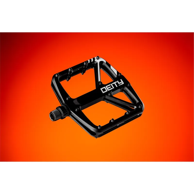 Deity Supervillain Flat Mountain Bike Pedals - Black-1