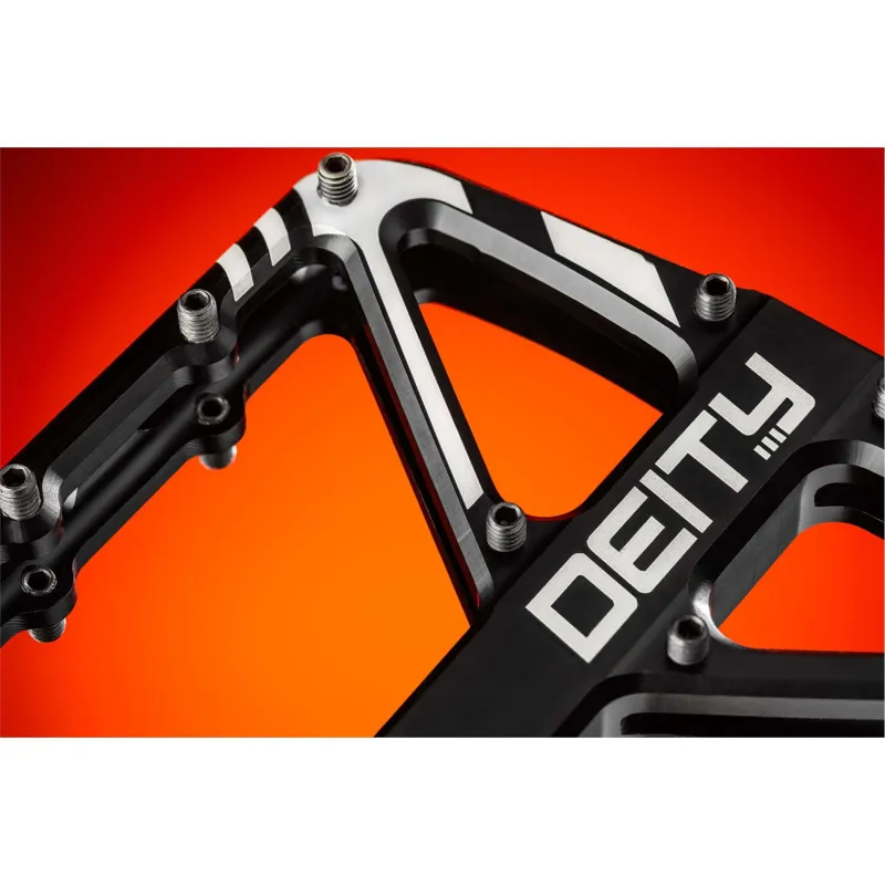 Deity Supervillain Flat Mountain Bike Pedals - Black-3