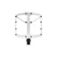 Deity Supervillain Flat Mountain Bike Pedals - Silver
