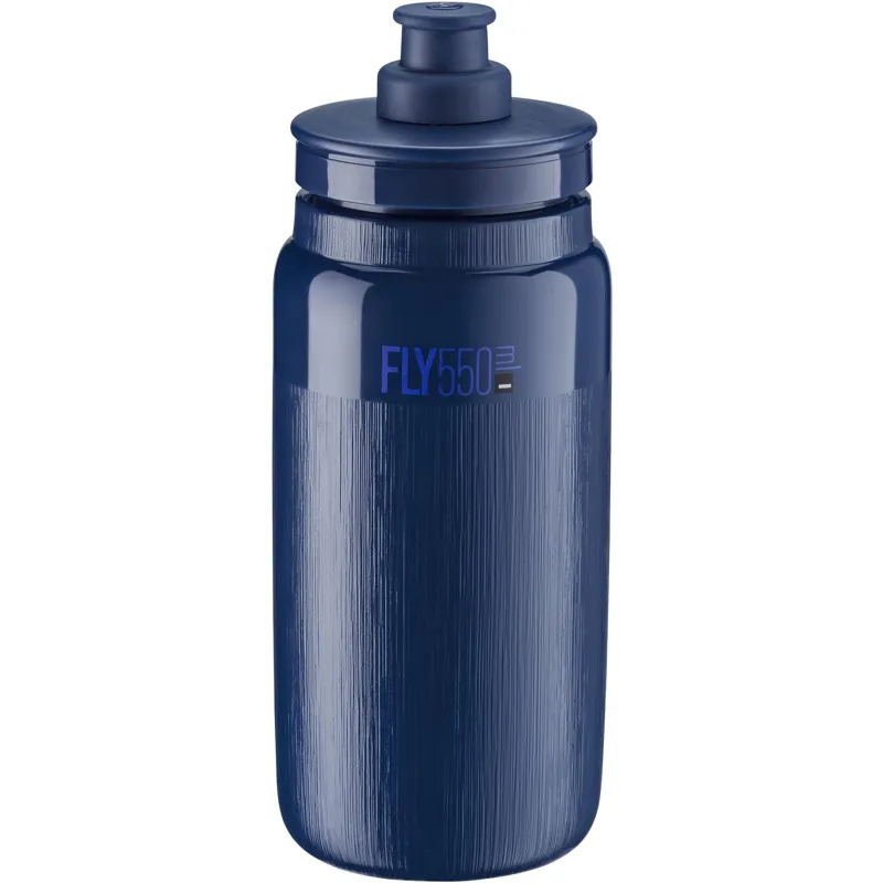 Elite Fly Tex 550ml Cycling Bottle - Dark Blue