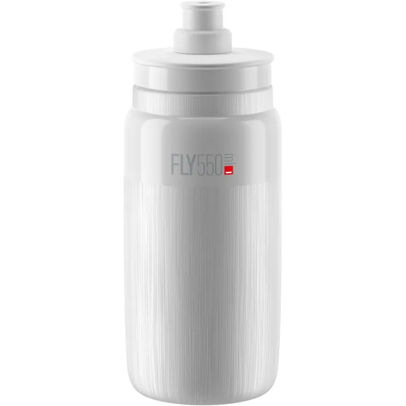 Elite Fly Tex 550ml Cycling Bottle - White