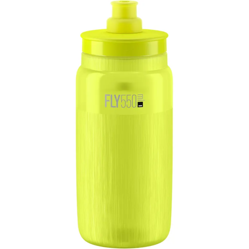Elite Fly Tex 550ml Cycling Bottle - Fluoro Yellow