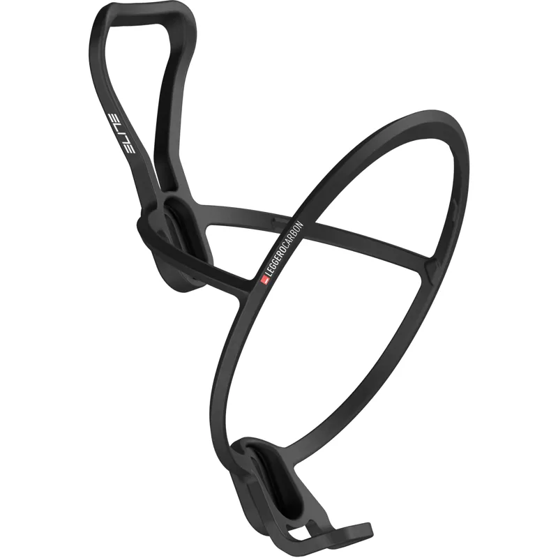 Elite Leggero Carbon Fibre Bottle Cage - Black/Red