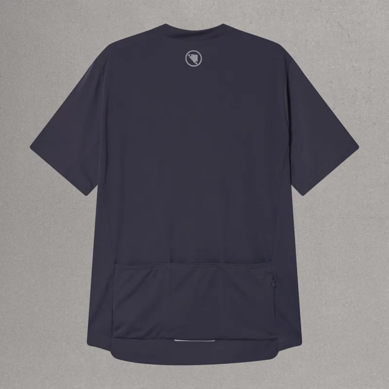 Endura Loop Short Sleeve Zipped Mens Cycling Jersey - Carbon Grey-1