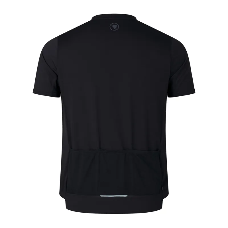 Endura Loop Short Sleeve Zipped Mens Cycling Jersey - Black-1