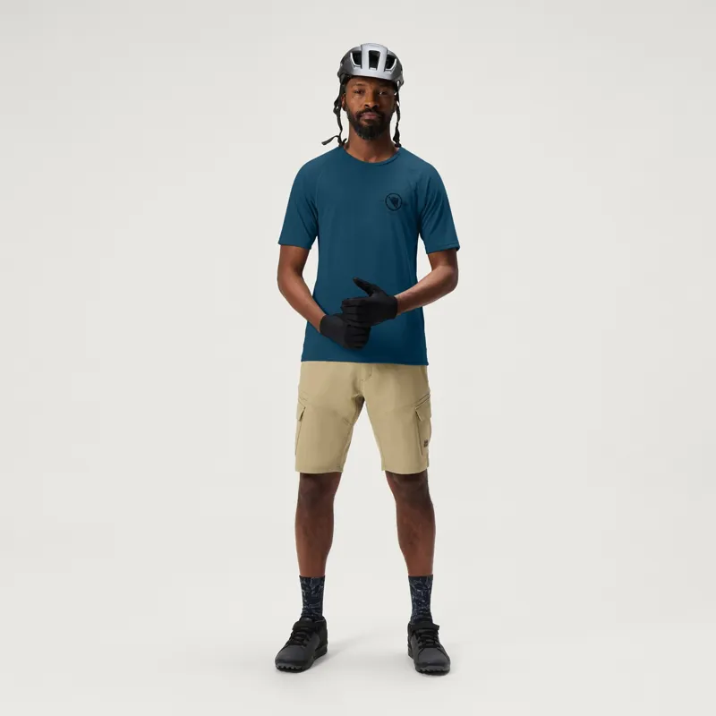 Endura Loop Tech Mens Short Sleeve T-Shirt - Barra Blue-4