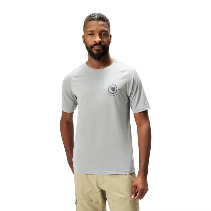 Endura Loop Tech Mens Short Sleeve T-Shirt - Dreich Grey-3