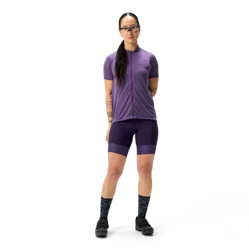 Endura Loop Womens Short Sleeve Zipped Cycling Jersey - Heather-3