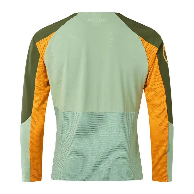 Endura MT500 Burner Lite Mens Long Sleeve Jersey - Tangerine - Size XXL-1
