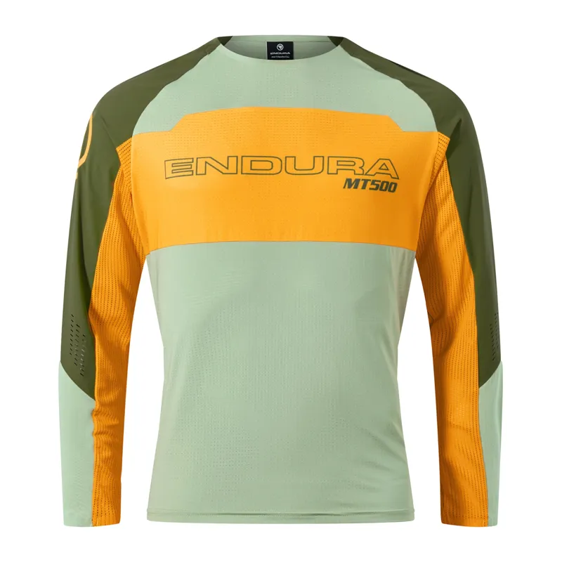 Endura MT500 Burner Lite Mens Long Sleeve Jersey - Tangerine - Size XXL